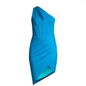 NWT Lavish Alice one shoulder corset dress